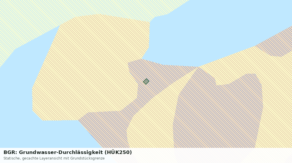 Statische Kartenansicht: BGR: Grundwasser-Durchlässigkeit (HÜK250)