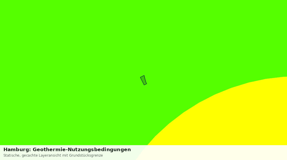 Statische Kartenansicht: Hamburg: Geothermie-Nutzungsbedingungen