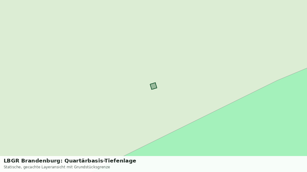 Statische Kartenansicht: LBGR Brandenburg: Quartärbasis-Tiefenlage