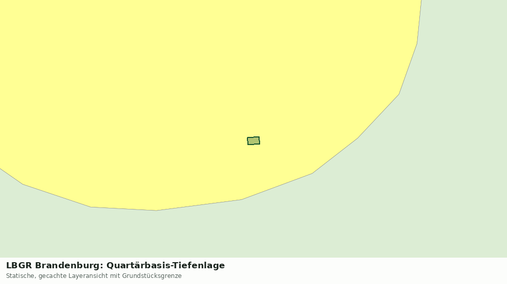 Statische Kartenansicht: LBGR Brandenburg: Quartärbasis-Tiefenlage