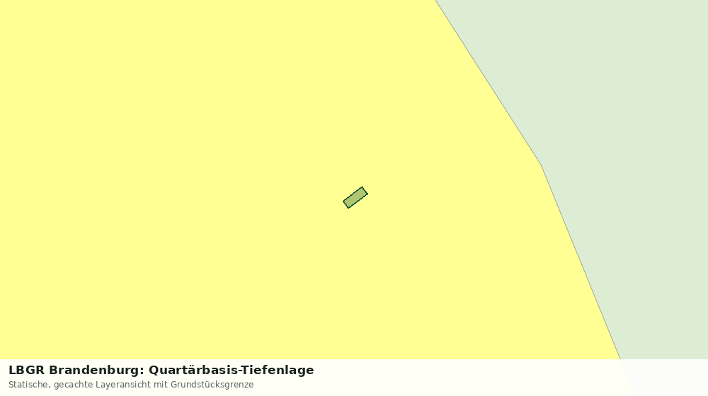 Statische Kartenansicht: LBGR Brandenburg: Quartärbasis-Tiefenlage