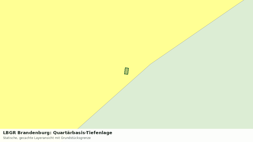 Statische Kartenansicht: LBGR Brandenburg: Quartärbasis-Tiefenlage