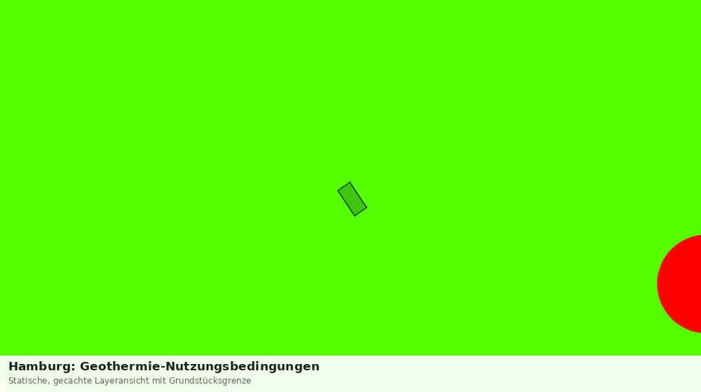 Statische Kartenansicht: Hamburg: Geothermie-Nutzungsbedingungen
