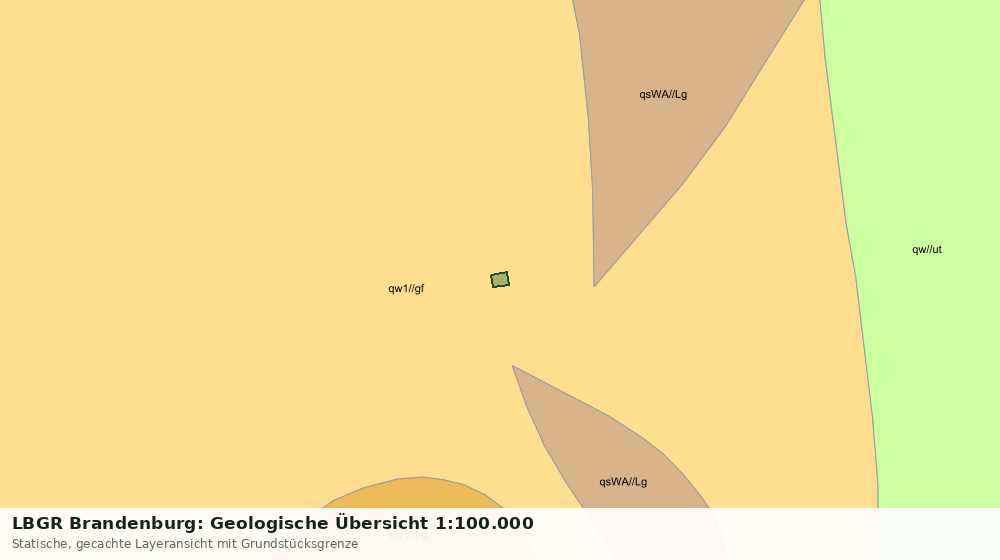Statische Kartenansicht: LBGR Brandenburg: Geologische Übersicht 1:100.000