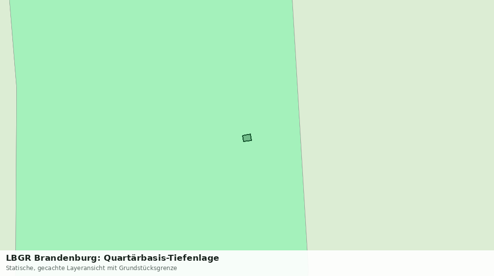 Statische Kartenansicht: LBGR Brandenburg: Quartärbasis-Tiefenlage
