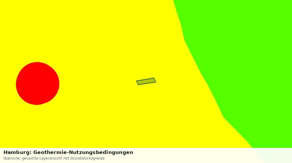 Statische Kartenansicht: Hamburg: Geothermie-Nutzungsbedingungen