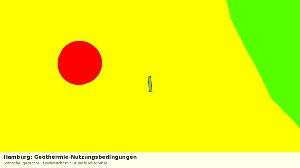 Statische Kartenansicht: Hamburg: Geothermie-Nutzungsbedingungen