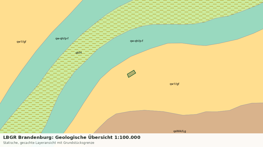 Statische Kartenansicht: LBGR Brandenburg: Geologische Übersicht 1:100.000