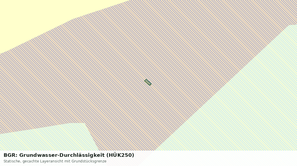 Statische Kartenansicht: BGR: Grundwasser-Durchlässigkeit (HÜK250)