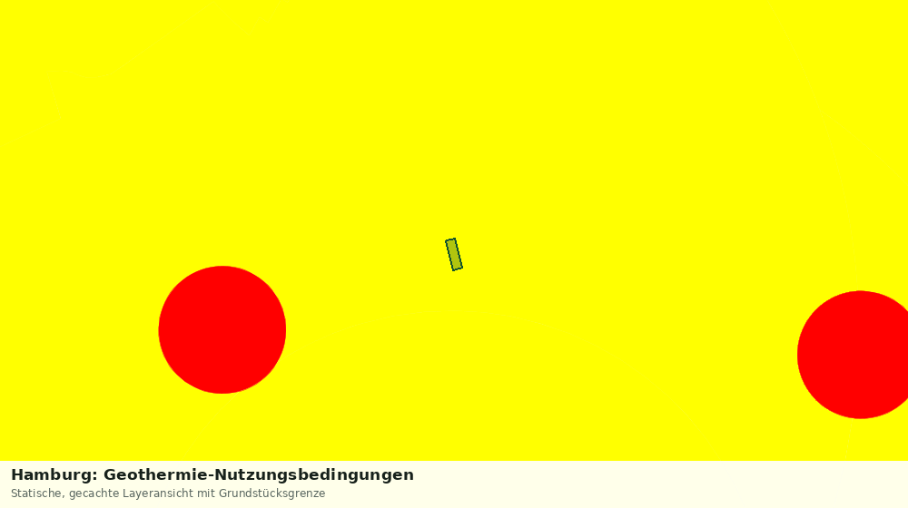 Statische Kartenansicht: Hamburg: Geothermie-Nutzungsbedingungen