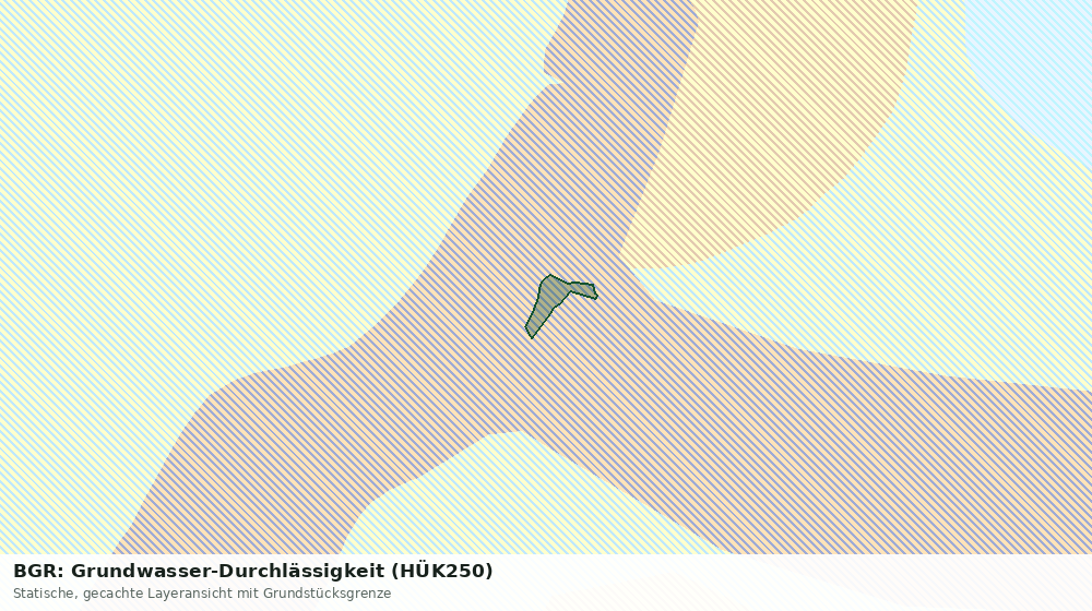 Statische Kartenansicht: BGR: Grundwasser-Durchlässigkeit (HÜK250)