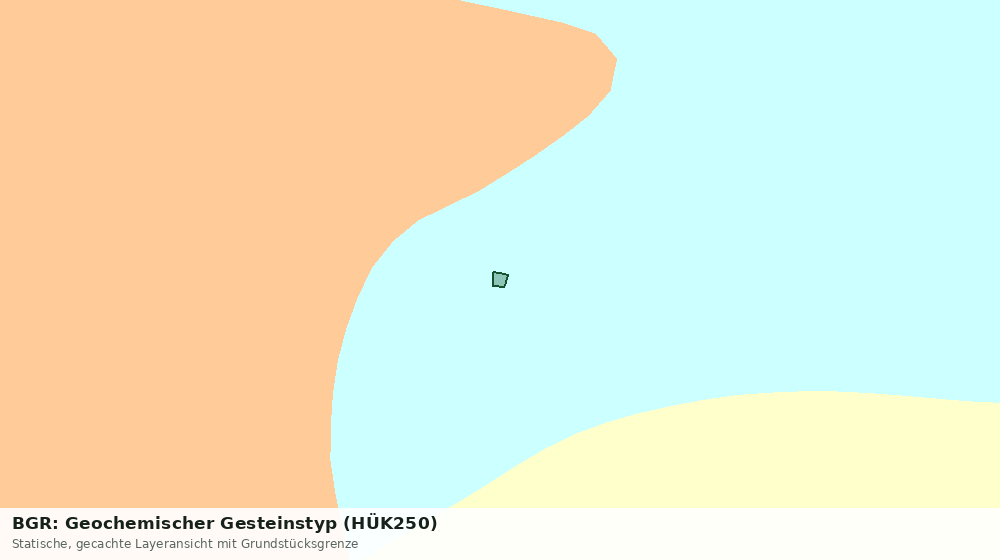 Statische Kartenansicht: BGR: Geochemischer Gesteinstyp (HÜK250)