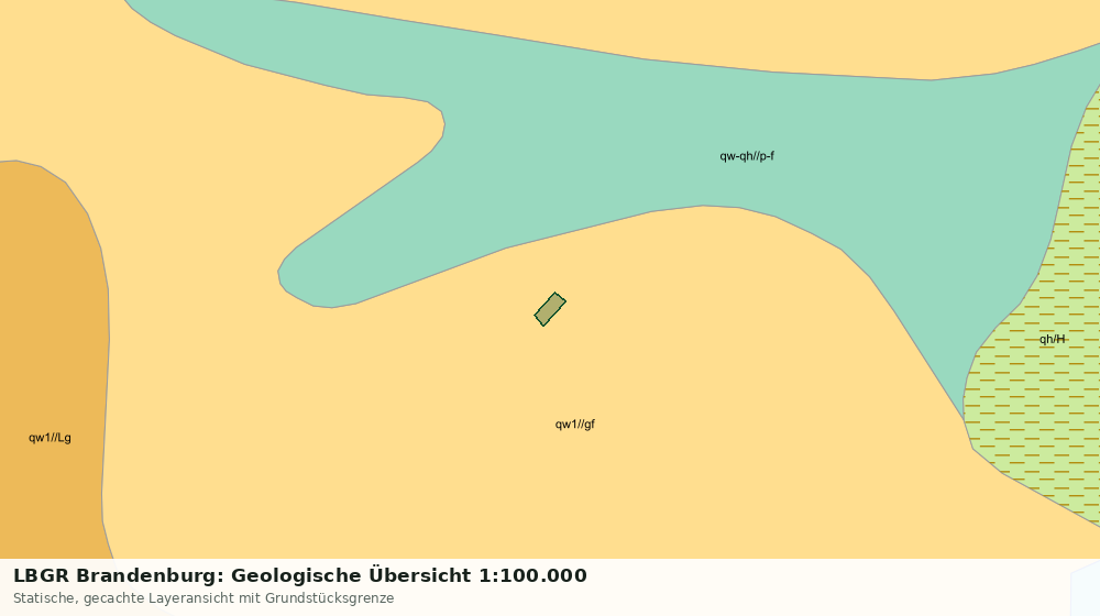 Statische Kartenansicht: LBGR Brandenburg: Geologische Übersicht 1:100.000