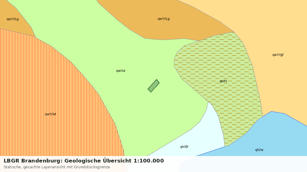 Statische Kartenansicht: LBGR Brandenburg: Geologische Übersicht 1:100.000