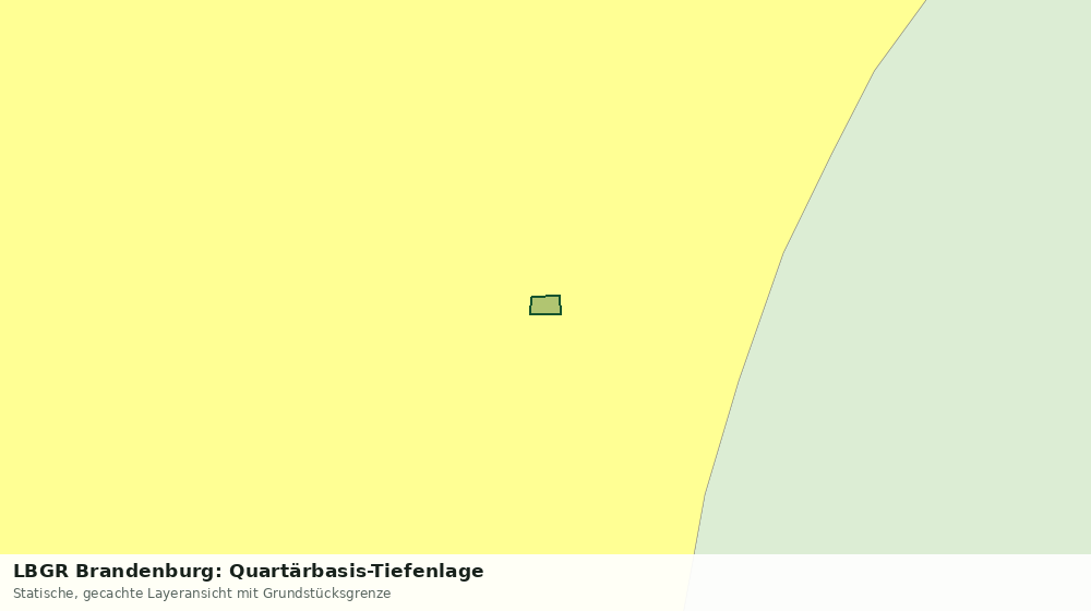 Statische Kartenansicht: LBGR Brandenburg: Quartärbasis-Tiefenlage