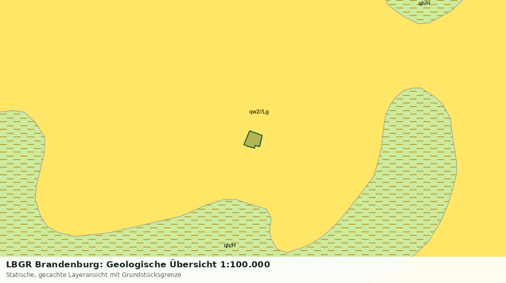 Statische Kartenansicht: LBGR Brandenburg: Geologische Übersicht 1:100.000