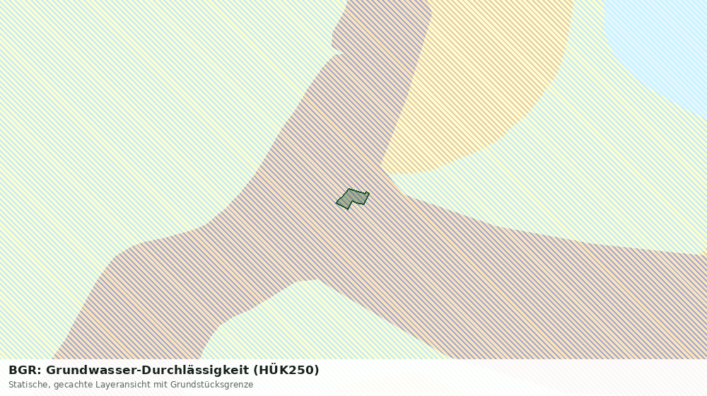 Statische Kartenansicht: BGR: Grundwasser-Durchlässigkeit (HÜK250)