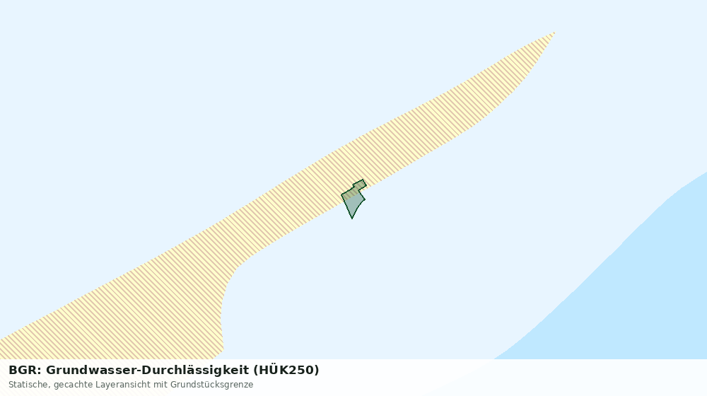 Statische Kartenansicht: BGR: Grundwasser-Durchlässigkeit (HÜK250)