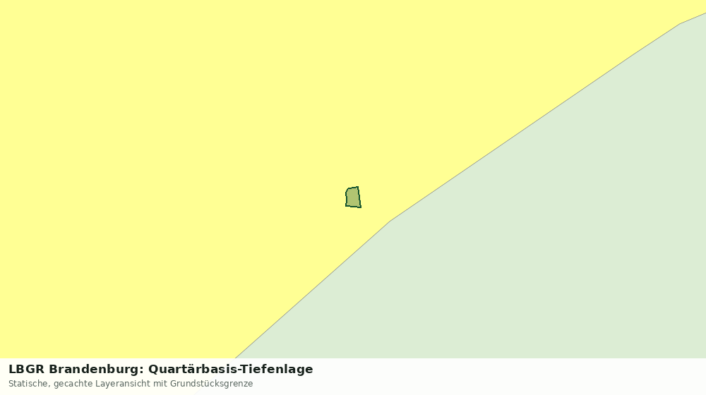 Statische Kartenansicht: LBGR Brandenburg: Quartärbasis-Tiefenlage