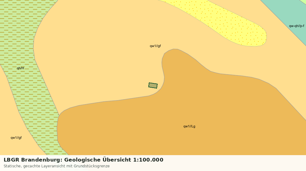 Statische Kartenansicht: LBGR Brandenburg: Geologische Übersicht 1:100.000