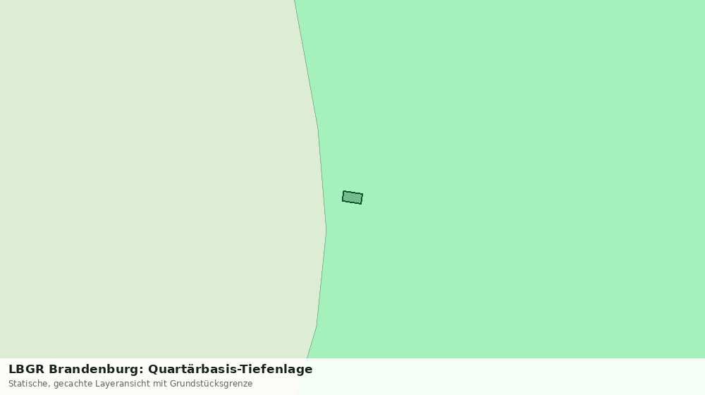 Statische Kartenansicht: LBGR Brandenburg: Quartärbasis-Tiefenlage