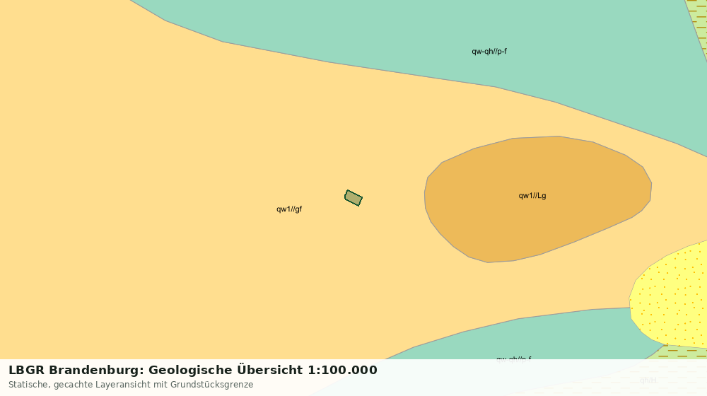 Statische Kartenansicht: LBGR Brandenburg: Geologische Übersicht 1:100.000