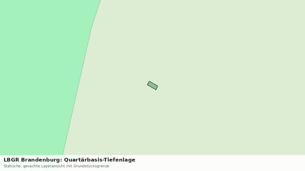 Statische Kartenansicht: LBGR Brandenburg: Quartärbasis-Tiefenlage