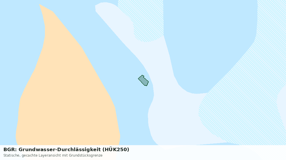 Statische Kartenansicht: BGR: Grundwasser-Durchlässigkeit (HÜK250)