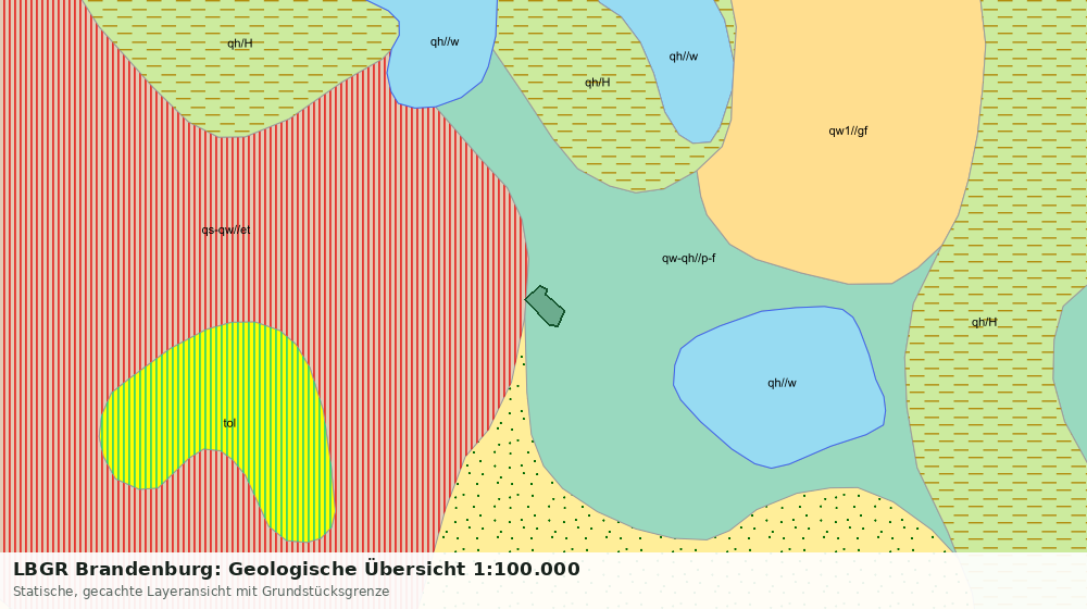 Statische Kartenansicht: LBGR Brandenburg: Geologische Übersicht 1:100.000