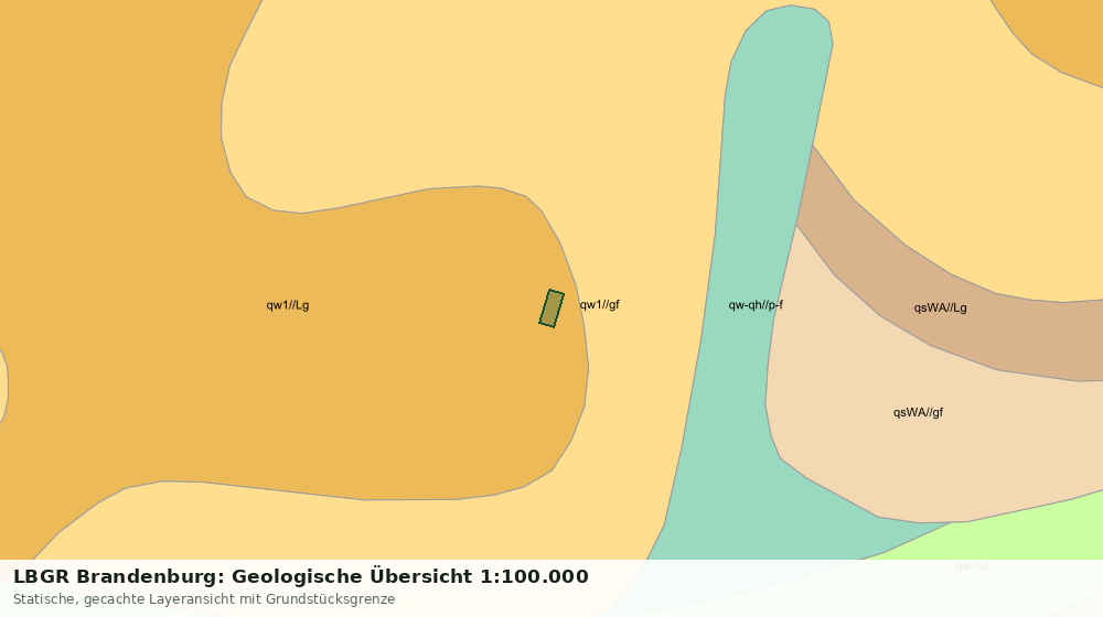 Statische Kartenansicht: LBGR Brandenburg: Geologische Übersicht 1:100.000
