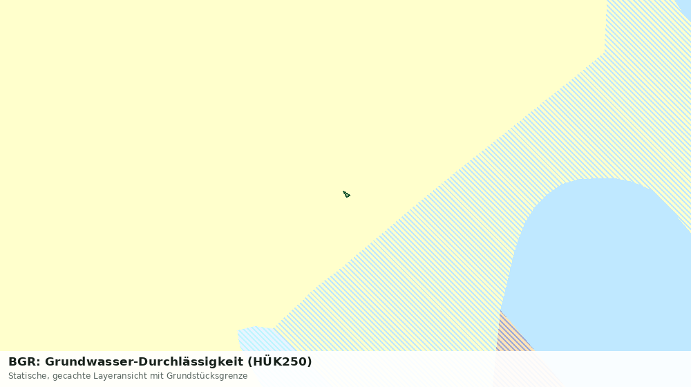 Statische Kartenansicht: BGR: Grundwasser-Durchlässigkeit (HÜK250)
