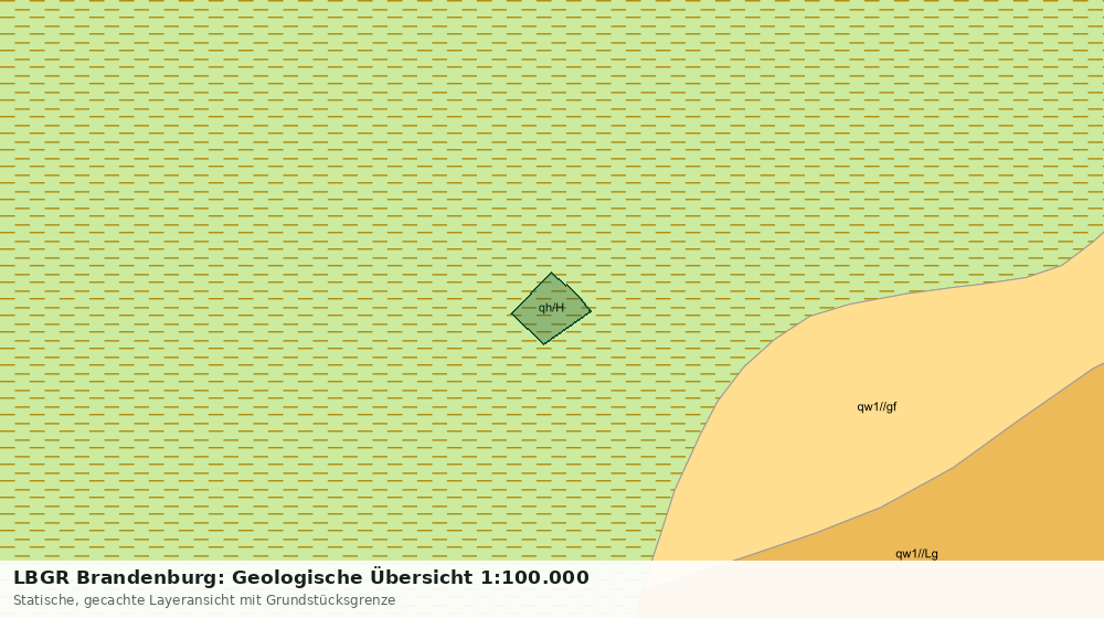 Statische Kartenansicht: LBGR Brandenburg: Geologische Übersicht 1:100.000