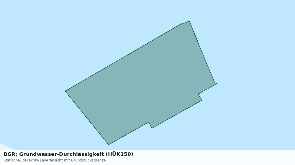 Statische Kartenansicht: BGR: Grundwasser-Durchlässigkeit (HÜK250)