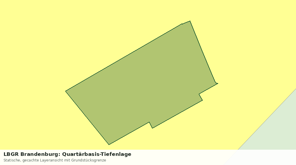 Statische Kartenansicht: LBGR Brandenburg: Quartärbasis-Tiefenlage