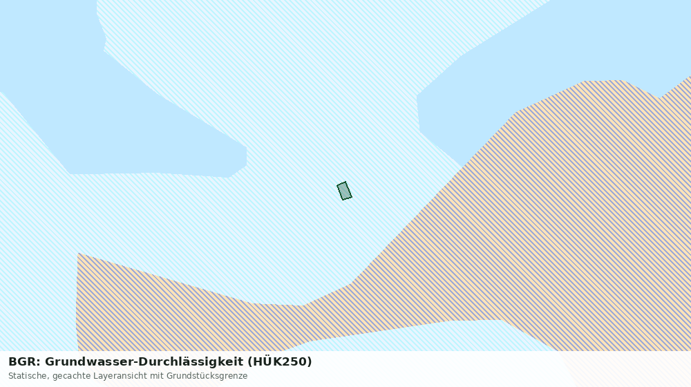 Statische Kartenansicht: BGR: Grundwasser-Durchlässigkeit (HÜK250)