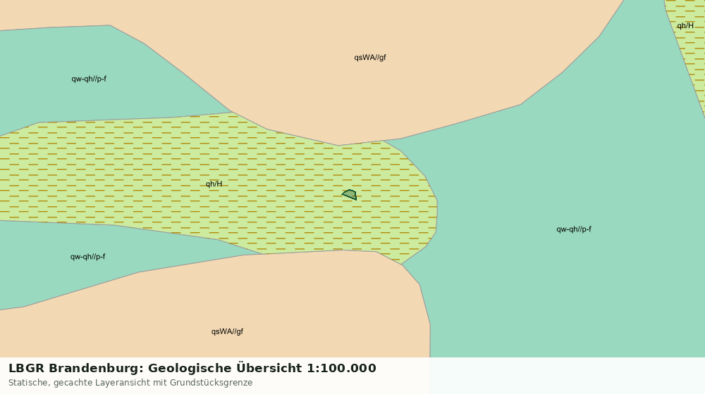 Statische Kartenansicht: LBGR Brandenburg: Geologische Übersicht 1:100.000