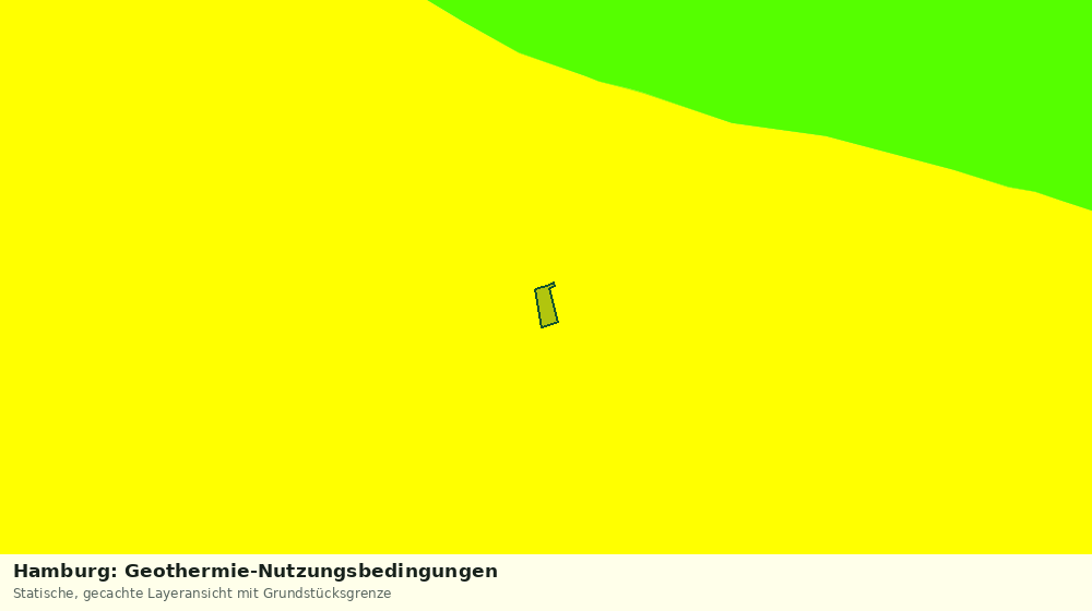 Statische Kartenansicht: Hamburg: Geothermie-Nutzungsbedingungen