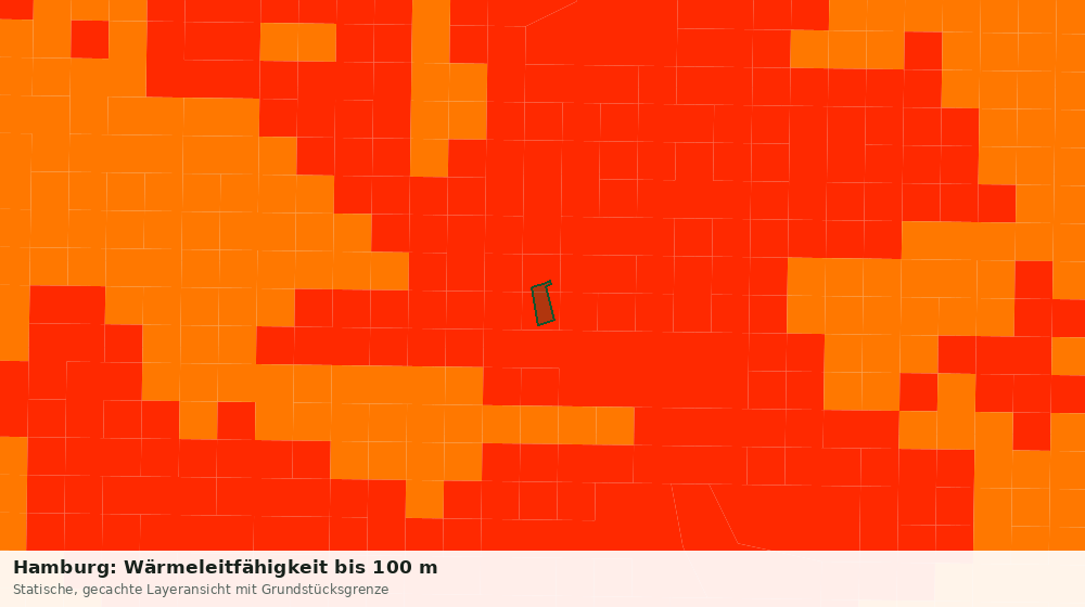 Statische Kartenansicht: Hamburg: Wärmeleitfähigkeit bis 100 m