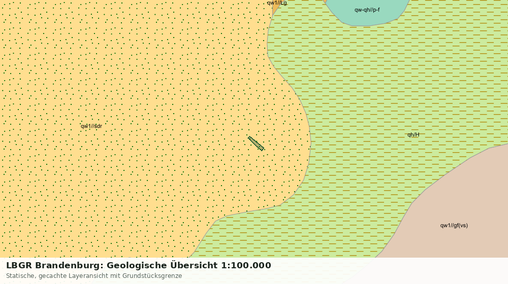 Statische Kartenansicht: LBGR Brandenburg: Geologische Übersicht 1:100.000