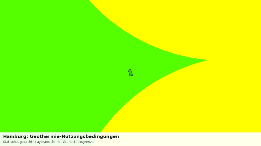 Statische Kartenansicht: Hamburg: Geothermie-Nutzungsbedingungen