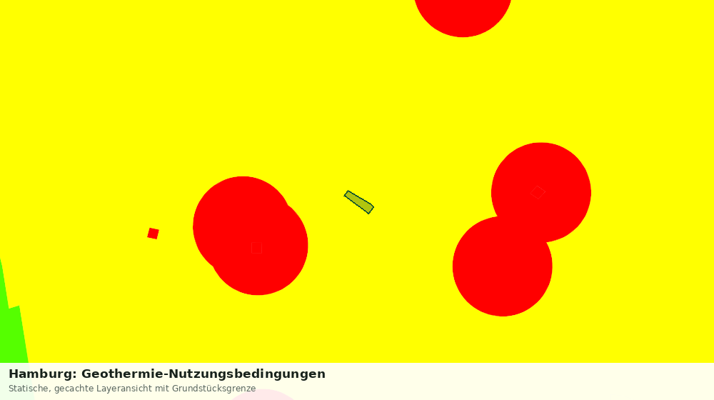 Statische Kartenansicht: Hamburg: Geothermie-Nutzungsbedingungen