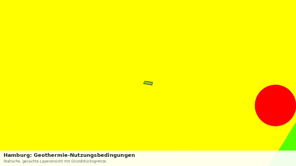 Statische Kartenansicht: Hamburg: Geothermie-Nutzungsbedingungen