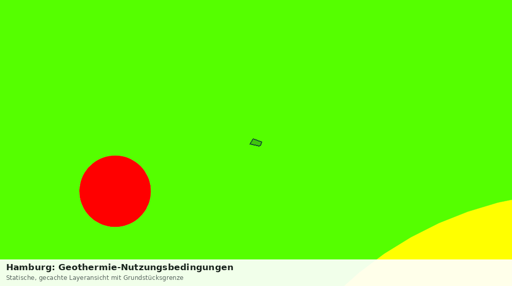 Statische Kartenansicht: Hamburg: Geothermie-Nutzungsbedingungen