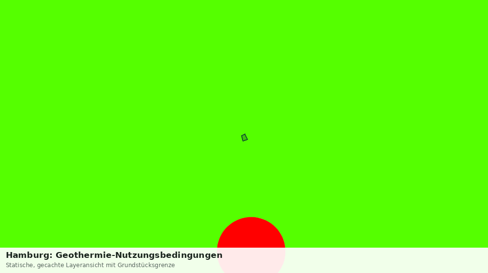 Statische Kartenansicht: Hamburg: Geothermie-Nutzungsbedingungen