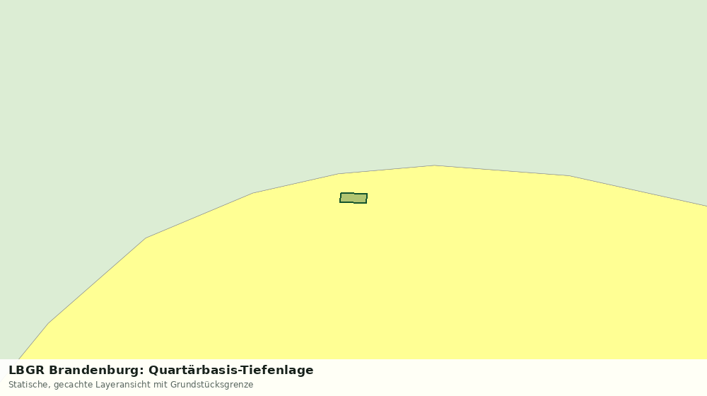 Statische Kartenansicht: LBGR Brandenburg: Quartärbasis-Tiefenlage