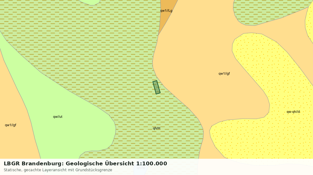 Statische Kartenansicht: LBGR Brandenburg: Geologische Übersicht 1:100.000