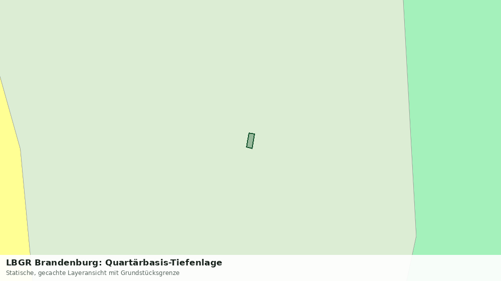 Statische Kartenansicht: LBGR Brandenburg: Quartärbasis-Tiefenlage