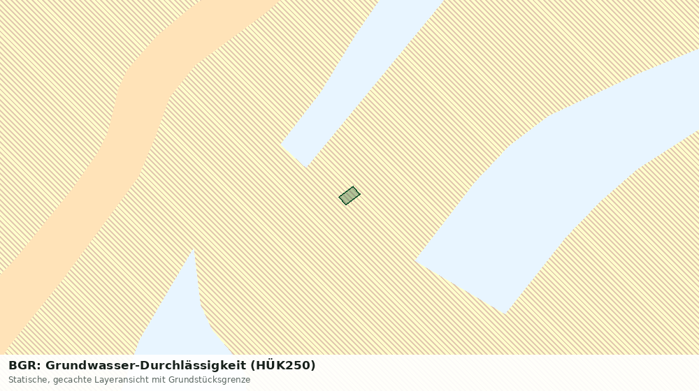 Statische Kartenansicht: BGR: Grundwasser-Durchlässigkeit (HÜK250)