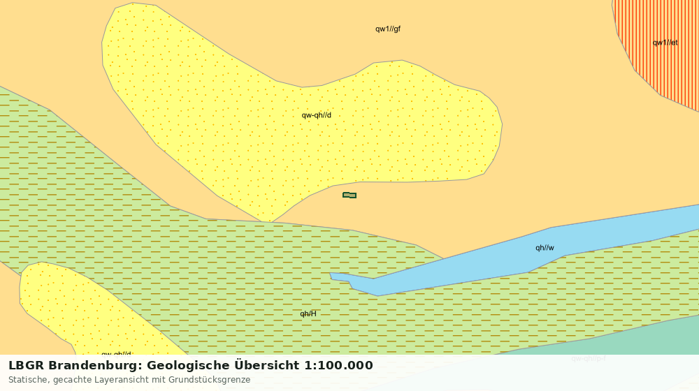 Statische Kartenansicht: LBGR Brandenburg: Geologische Übersicht 1:100.000