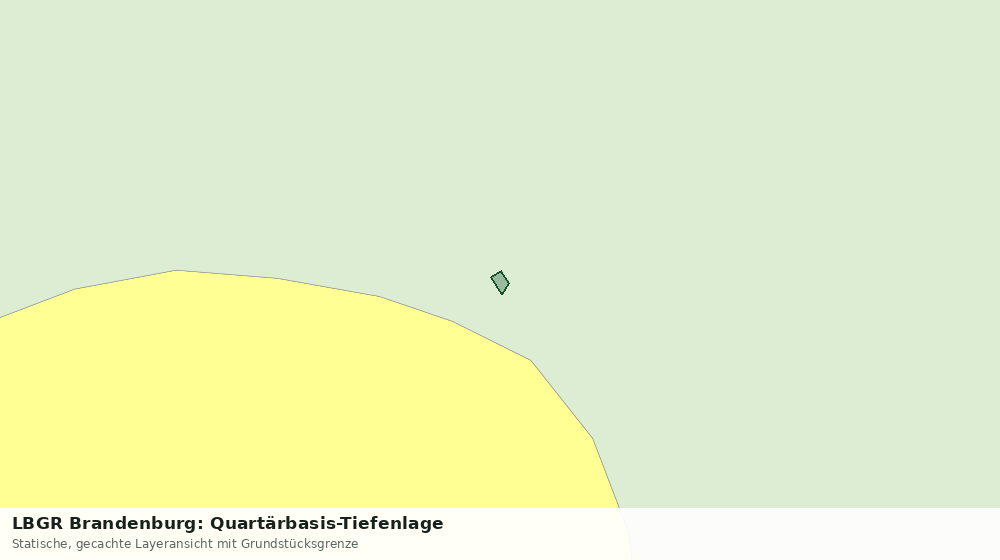 Statische Kartenansicht: LBGR Brandenburg: Quartärbasis-Tiefenlage